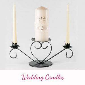 Perosnalised Wedding Candles